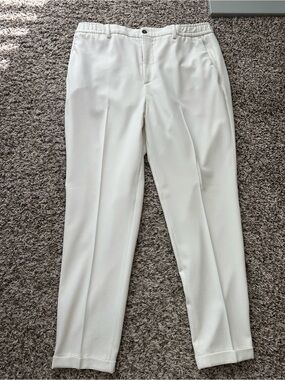 Zara Men's Cream Tailored Dress Pants